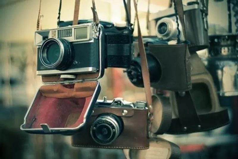 Фотоаппараты старые,  импортные,  советские